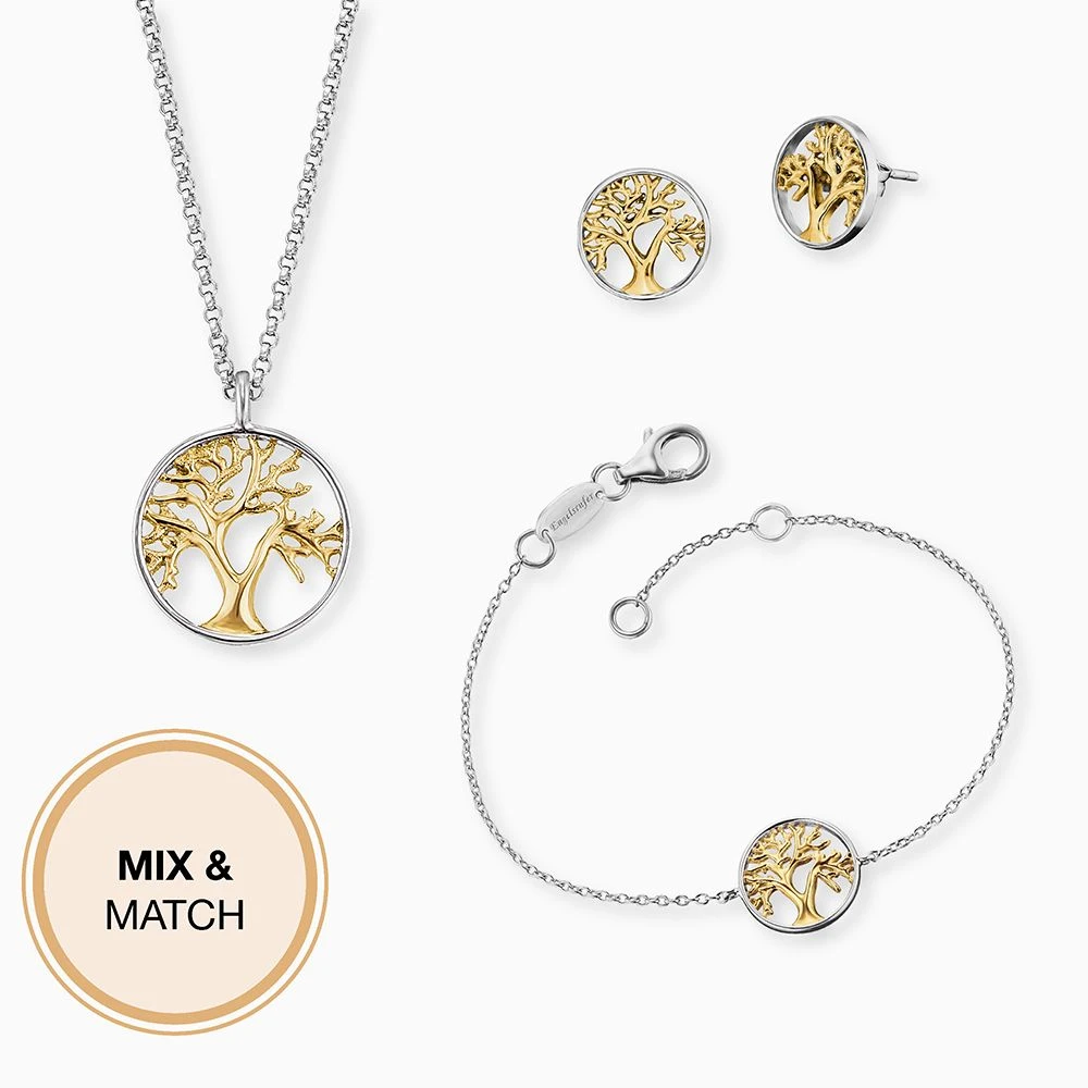 Engelsrufer Damenohrstecker Sterlingsilber Bicolor mit Lebensbaum Motiv Engelsrufer Damenohrstecker Sterlingsilber Bicolor Mit Lebensbaum Motiv -Engelsrufer Kette Verkäufe ere liltree big 04