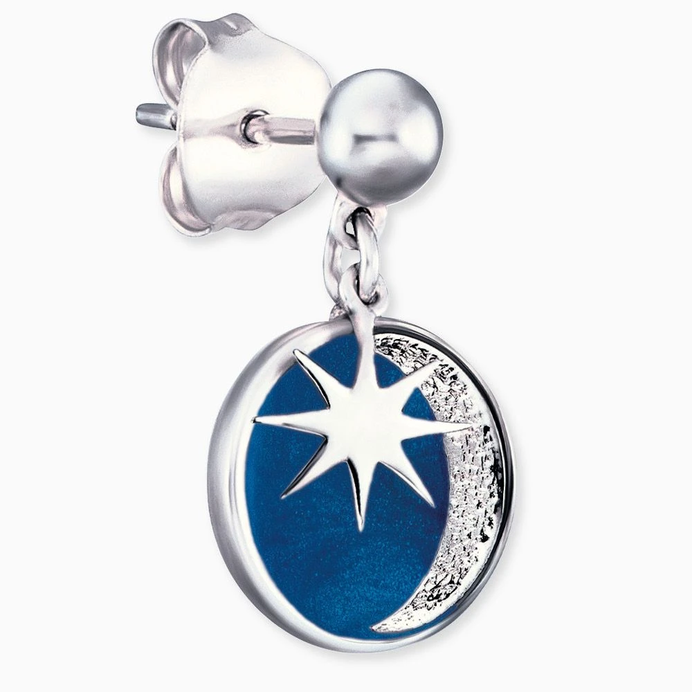 Ohrstecker silber mit Sonne, Mond & Stern Anhänger Engelsrufer Ohrstecker Silber Mit Sonne, Mond & Stern Anhänger -Engelsrufer Kette Verkäufe ere moon