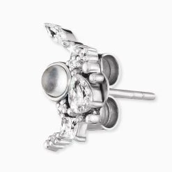 Engelsrufer Damen-Ohrringe Ohrstecker Schlichter Flügel & Moonlight Silber Mit Zirkonia 4 Engelsrufer Damen-Ohrringe Ohrstecker Schlichter Flügel & Moonlight Silber Mit Zirkonia -Engelsrufer Kette Verkäufe ere moonwing mo zi 2