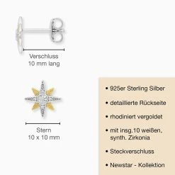 Engelsrufer Silber Ohrstecker Damen Bicolor Sternsymbol Und Zirkoniasteinen 7 Engelsrufer Silber Ohrstecker Damen Bicolor Sternsymbol Und Zirkoniasteinen -Engelsrufer Kette Verkäufe ere newstar zi bi st 6 de