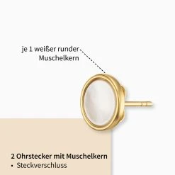 Engelsrufer Ohrschmuck Stecker Gold Muschelkern Weiß 4 Engelsrufer Ohrschmuck Stecker Gold Muschelkern Weiß -Engelsrufer Kette Verkäufe ere pe stg2