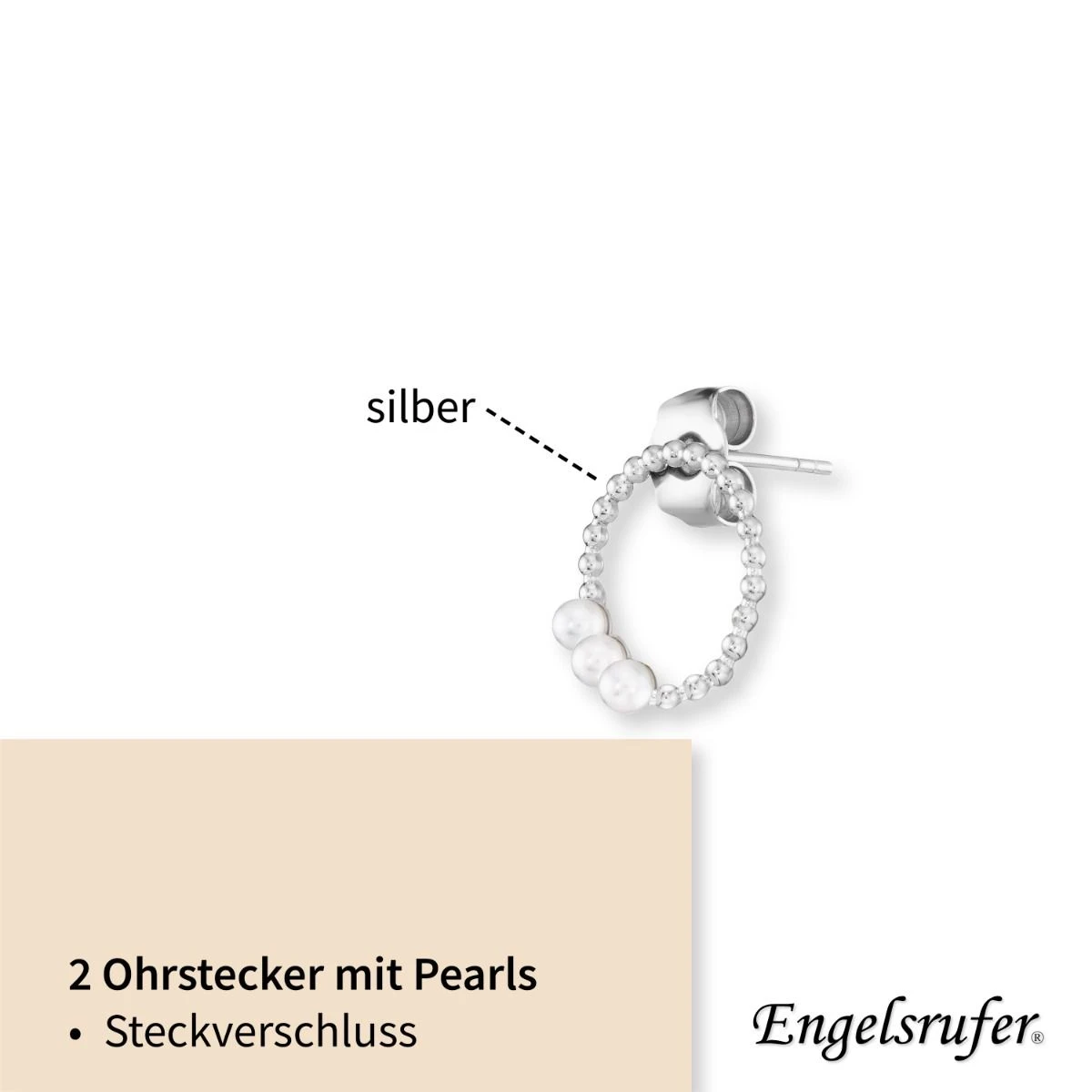 Engelsrufer Ohrstecker Damen silber Creolen Look mit Perlen Engelsrufer Ohrstecker Damen Silber Creolen Look Mit Perlen -Engelsrufer Kette Verkäufe ere pearls4