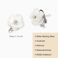 Engelsrufer Damenohrstecker Silber Mit Rose In Perlmutt 5 Engelsrufer Damenohrstecker Silber Mit Rose In Perlmutt -Engelsrufer Kette Verkäufe ere rose pe st 03