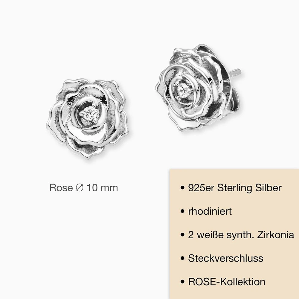 Engelsrufer Damenohrstecker Silber mit Rose Engelsrufer Damenohrstecker Silber Mit Rose -Engelsrufer Kette Verkäufe ere rose zi st 03