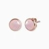 Engelsrufer Ohrringe Stecker Rosegold Mit Rosenquarz