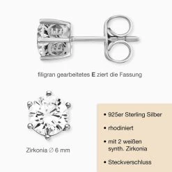 Engelsrufer Zirkoniaohrstecker Shiny In Echtsilber 6mm 5 Engelsrufer Zirkoniaohrstecker Shiny In Echtsilber 6mm -Engelsrufer Kette Verkäufe ere shiny 6st 03