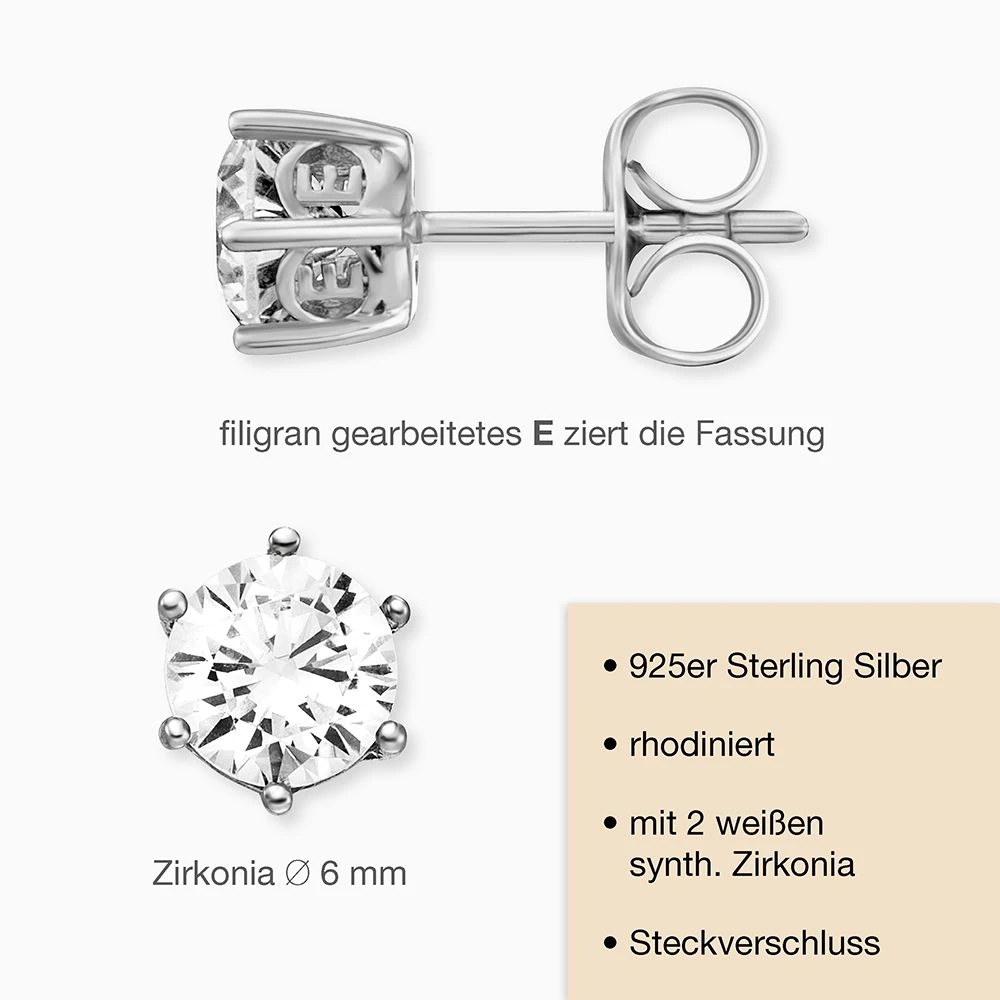 Engelsrufer Zirkoniaohrstecker Shiny in Echtsilber 6mm Engelsrufer Zirkoniaohrstecker Shiny In Echtsilber 6mm -Engelsrufer Kette Verkäufe ere shiny 6st 03