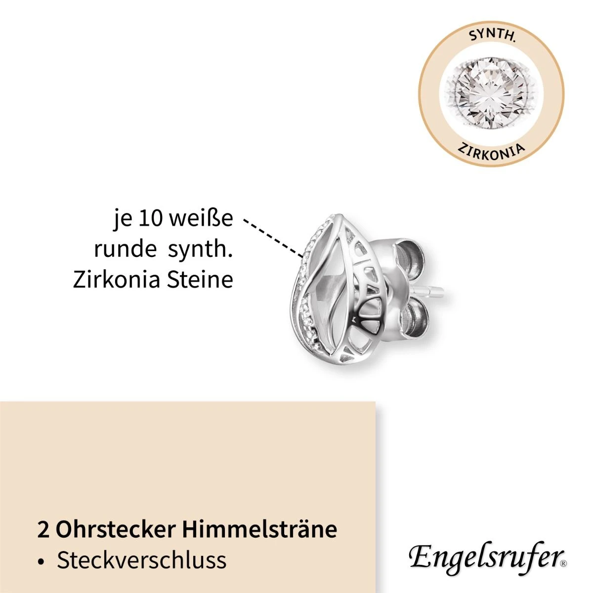 Engelsrufer Damen-Ohrstecker Himmelsträne Lebensblume Silber mit Zirkonia Engelsrufer Damen-Ohrstecker Himmelsträne Lebensblume Silber Mit Zirkonia -Engelsrufer Kette Verkäufe ere tearlifl zi4