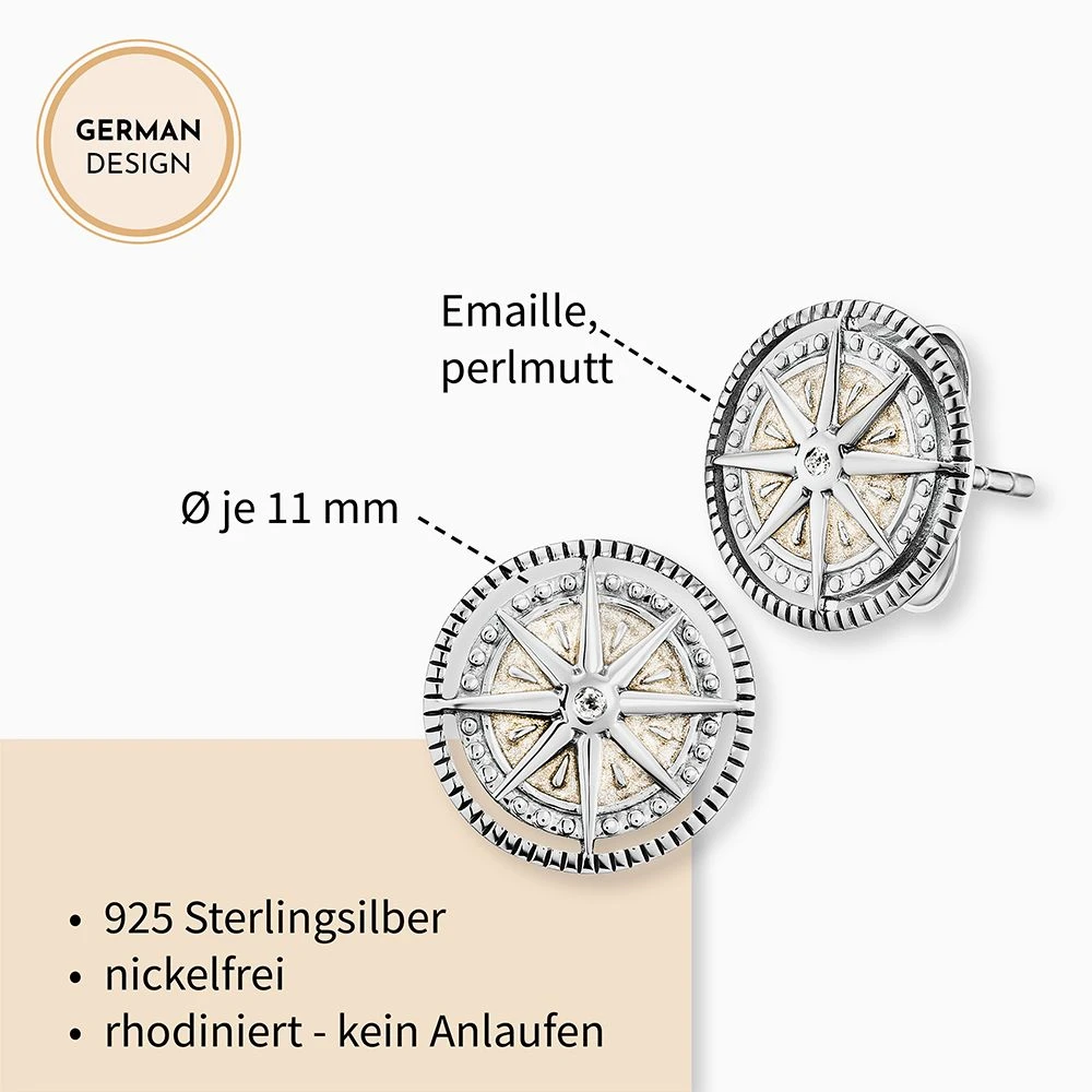 Engelsrufer Damen-Ohrstecker Kompass Symbol silber Windrose Engelsrufer Damen-Ohrstecker Kompass Symbol Silber Windrose -Engelsrufer Kette Verkäufe ere windrose enp zi3