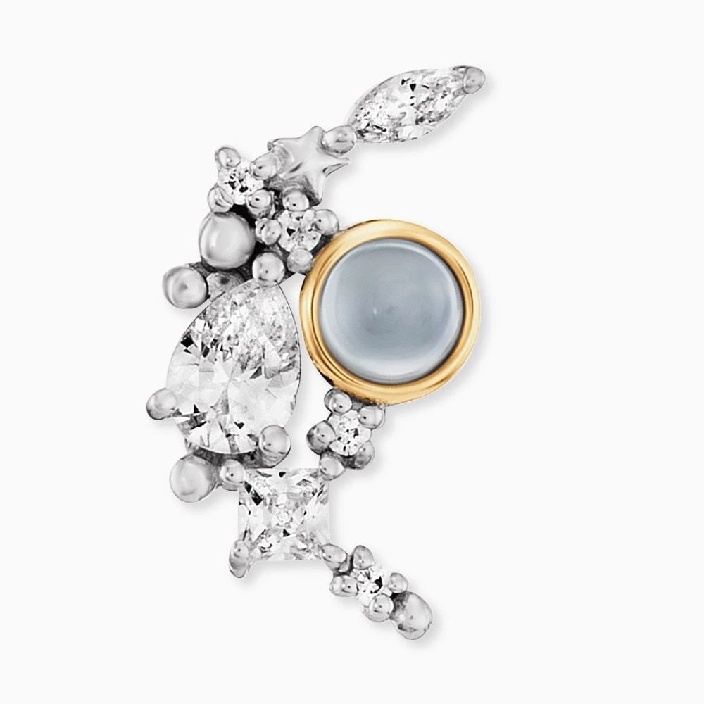 Engelsrufer Ohrstecker Mix Flügel gold und Moonlight silber Engelsrufer Ohrstecker Mix Flügel Gold Und Moonlight Silber -Engelsrufer Kette Verkäufe ere wingmoon mo big 1