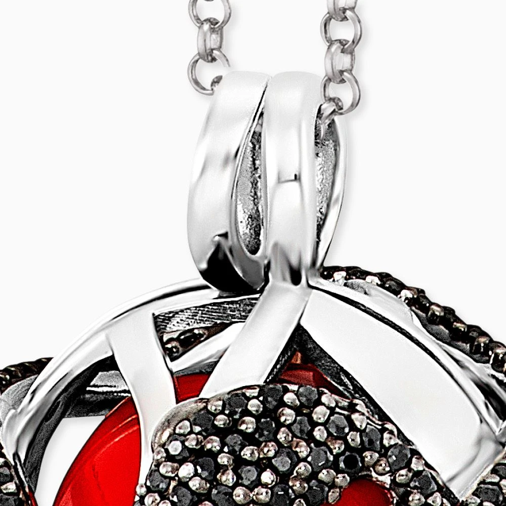 Engelsrufer Damen Silberkette Klangkugel Anhänger mit roter Kugel austauschbar besetzt mit schwarzem Zirkonia Engelsrufer Damen Silberkette Klangkugel Anhänger Mit Roter Kugel Austauschbar Besetzt Mit Schwarzem Zirkonia -Engelsrufer Kette Verkäufe ern 05 eden xs zib 2