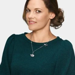 Engelsrufer Damen Silber Halskette 45+5 Cm Mit Farbigem Zirkonia, Ginkgo Und Libelle Anhänger 7 Engelsrufer Damen Silber Halskette 45+5 Cm Mit Farbigem Zirkonia, Ginkgo Und Libelle Anhänger -Engelsrufer Kette Verkäufe ern 50 joynature zim 5 1