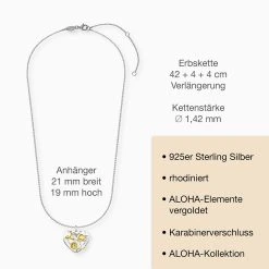 Engelsrufer Damenkette Echtsilber Bicolor Aloha Herz 5 Engelsrufer Damenkette Echtsilber Bicolor Aloha Herz -Engelsrufer Kette Verkäufe ern alohaheart big 03