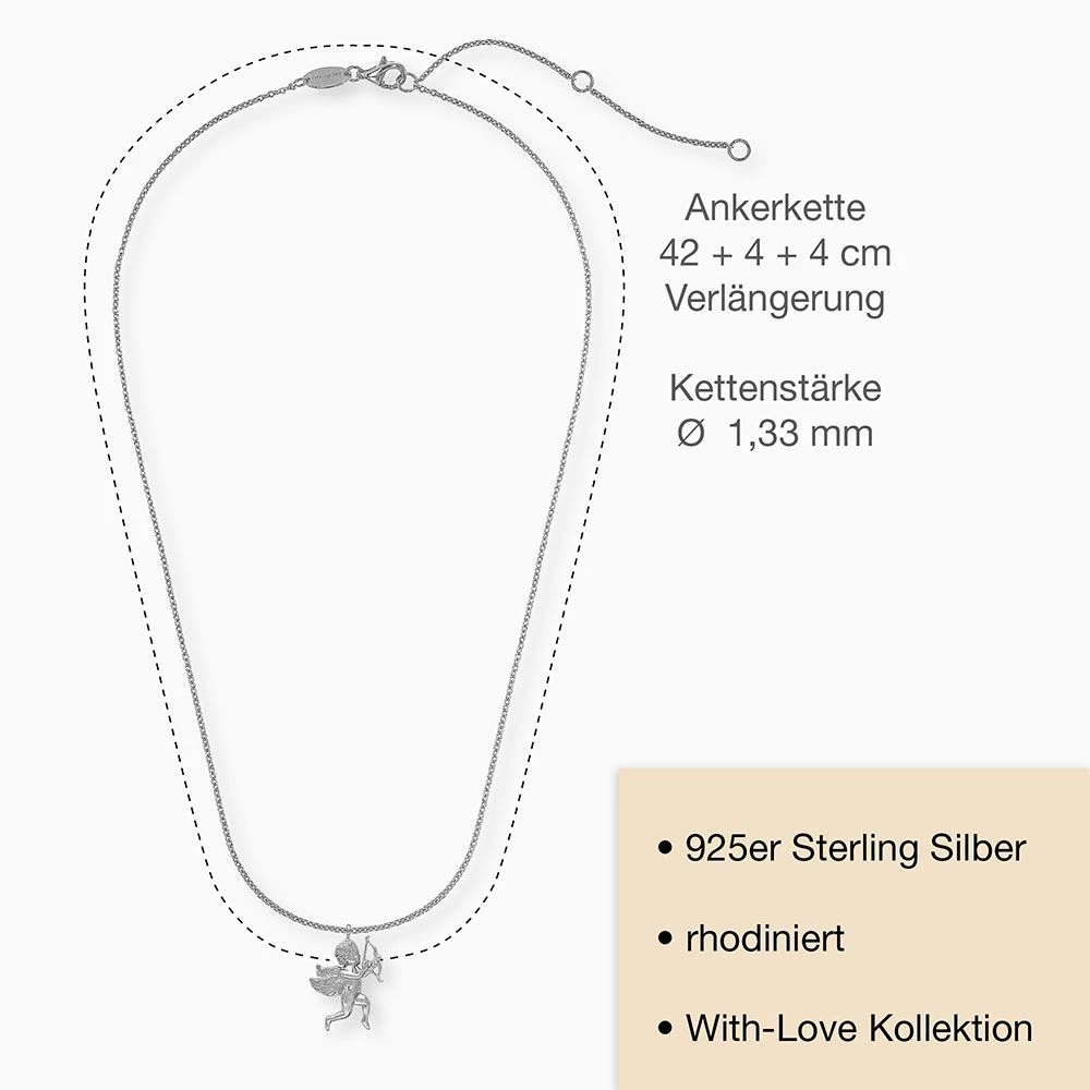 Engelsrufer Damen Halskette Silber mit Amorsymbol Engelsrufer Damen Halskette Silber Mit Amorsymbol -Engelsrufer Kette Verkäufe ern amor 5 de