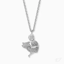 Engelsrufer Damen Halskette Mit Schutzengel Symbol Und Herz