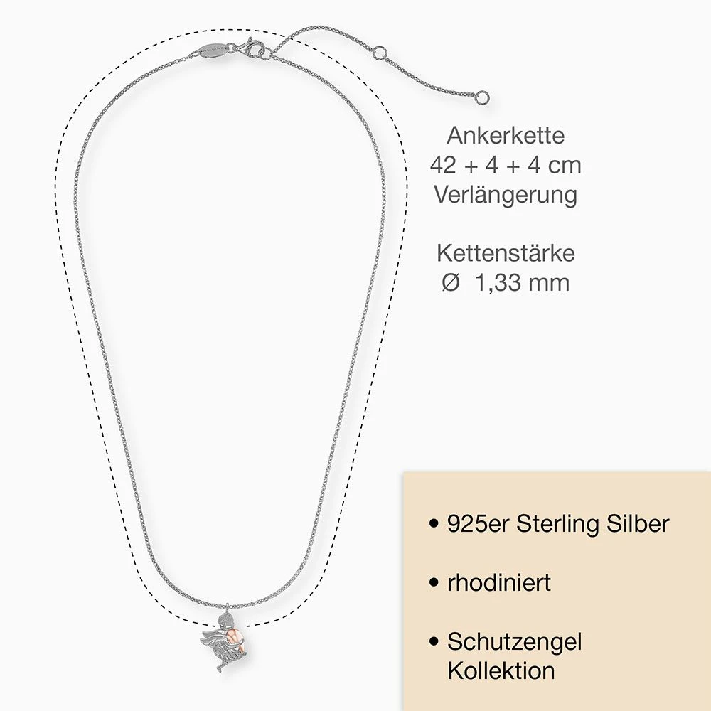 Engelsrufer Damen Halskette Bicolor Schutzengel rhodiniert Engelsrufer Damen Halskette Bicolor Schutzengel Rhodiniert -Engelsrufer Kette Verkäufe ern angel hw bir 5 de