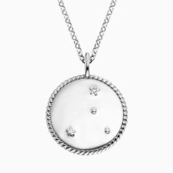 Engelsrufer Damen Kette Silber Mit Zirkonia Und Rosenquarz Stein Für Sternzeichen Krebs -Engelsrufer Kette Verkäufe ern cancer rq zi 3