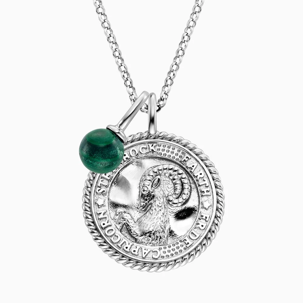 Engelsrufer Damen Kette Silber mit Zirkonia und Malachit Stein für Sternzeichen Steinbock Engelsrufer Damen Kette Silber Mit Zirkonia Und Malachit Stein Für Sternzeichen Steinbock -Engelsrufer Kette Verkäufe ern capricorn ml zi
