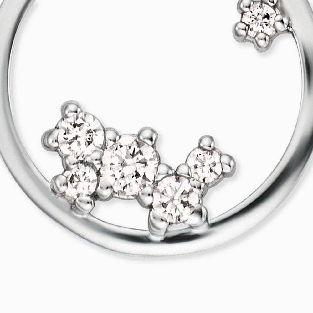 Engelsrufer Silberkette runder Anhänger Cosmo mit weißen Zirkonia Steinen Engelsrufer Silberkette Runder Anhänger Cosmo Mit Weißen Zirkonia Steinen -Engelsrufer Kette Verkäufe ern cosmo zi 2