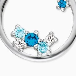 Engelsrufer Damen Silberkette Runder Anhänger Cosmo Mit Multicolor Zirkonia Steinen -Engelsrufer Kette Verkäufe ern cosmo zim 2