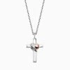 Engelsrufer Damen Silber Halskette Mit Anhänger Kreuz Mit Herzflügel Bicolor 2 Engelsrufer Damen Silber Halskette Mit Anhänger Kreuz Mit Herzflügel Bicolor -Engelsrufer Kette Verkäufe ern crossheart bir