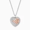 Engelsrufer Damen-Kette Herz Silber Mit Zirkonia Besetzt Und Rosegold Details 2 Engelsrufer Damen-Kette Herz Silber Mit Zirkonia Besetzt Und Rosegold Details -Engelsrufer Kette Verkäufe ern darling zi bir