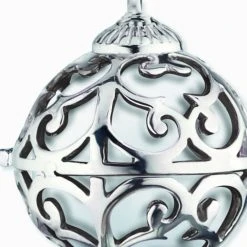 Engelsrufer Damen-Kette Mit Klangkugel Anhänger Silber Und Weiß, Austauschbare Kugel -Engelsrufer Kette Verkäufe ern er 01 xs 1 1