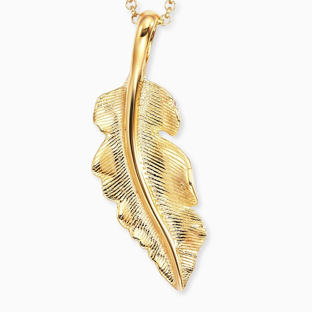 Engelsrufer Damen-Kette Gold mit Feder Anhänger Engelsrufer Damen-Kette Gold Mit Feder Anhänger -Engelsrufer Kette Verkäufe ern feder g 1