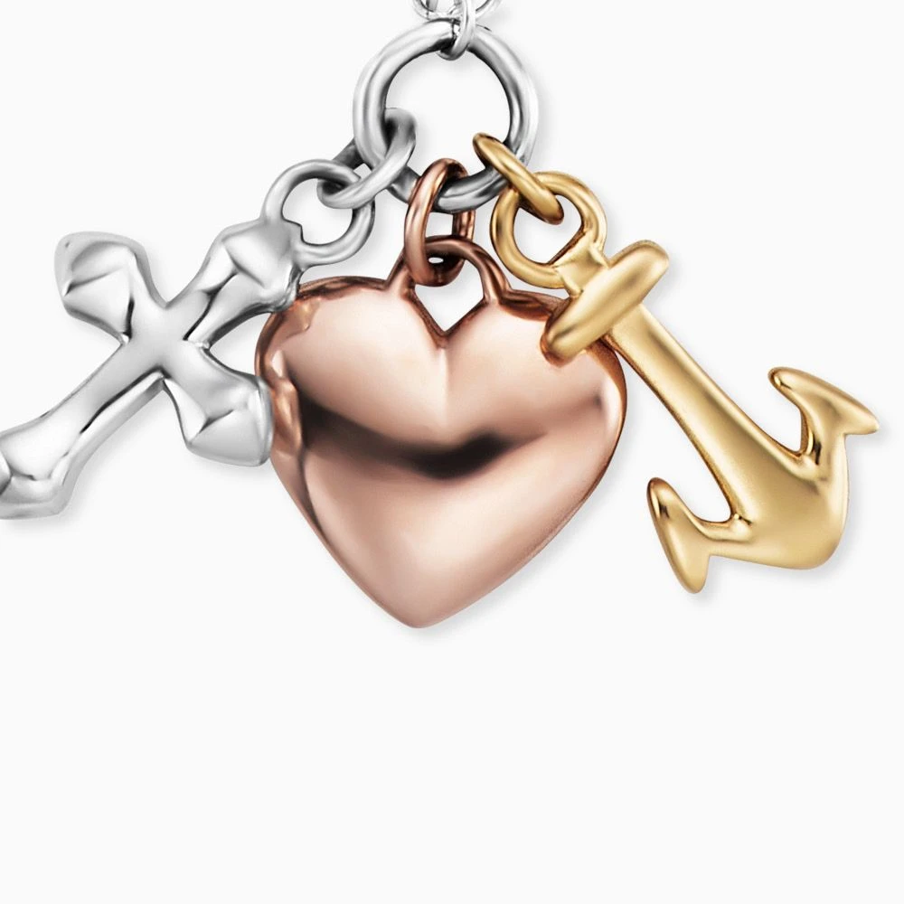 Engelsrufer Damen Silberkette mit Anhänger Glaube, Liebe und Hoffnung dreifarbig Engelsrufer Damen Silberkette Mit Anhänger Glaube, Liebe Und Hoffnung Dreifarbig -Engelsrufer Kette Verkäufe ern flh trico 2 1