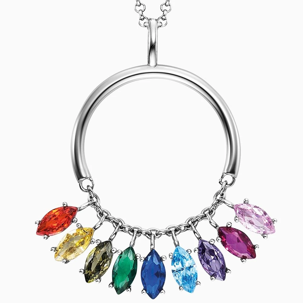 Engelsrufer Damen Halskette mit Anhänger und bunten Zirkonia Engelsrufer Damen Halskette Mit Anhänger Und Bunten Zirkonia -Engelsrufer Kette Verkäufe ern fly zim 1 3