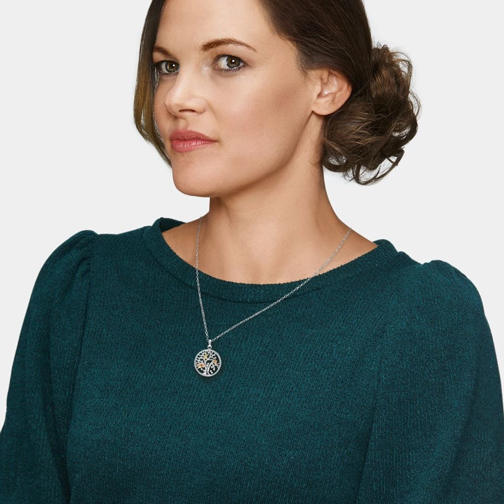 Engelsrufer Damen Silberkette Lebensbaum tricolor mit Zirkonia Engelsrufer Damen Silberkette Lebensbaum Tricolor Mit Zirkonia -Engelsrufer Kette Verkäufe ern flytree zi tri 3