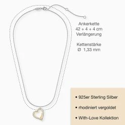 Engelsrufer Damen Halskette Bicolor Forever Love 6 Engelsrufer Damen Halskette Bicolor Forever Love -Engelsrufer Kette Verkäufe ern forever big 5 de