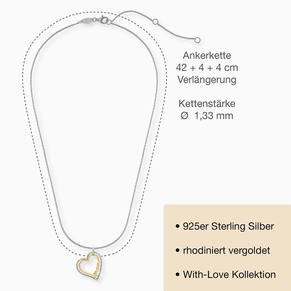 Engelsrufer Damen Halskette Bicolor forever love Engelsrufer Damen Halskette Bicolor Forever Love -Engelsrufer Kette Verkäufe ern forever big 5 de