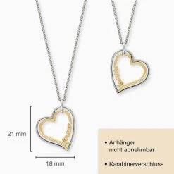 Engelsrufer Damen Halskette Bicolor Forever Love 7 Engelsrufer Damen Halskette Bicolor Forever Love -Engelsrufer Kette Verkäufe ern forever big 6 de