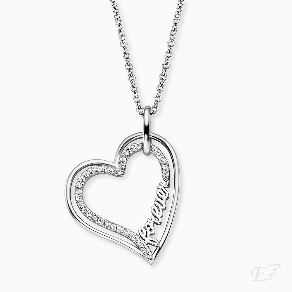Engelsrufer Damenkette Sterlingsilber mit Forever Schriftzug mit Zirkonia Engelsrufer Damenkette Sterlingsilber Mit Forever Schriftzug Mit Zirkonia -Engelsrufer Kette Verkäufe ern forever zi 01