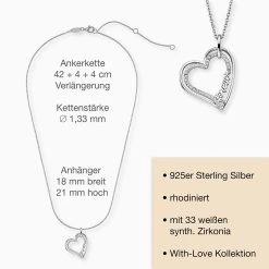 Engelsrufer Damenkette Sterlingsilber Mit Forever Schriftzug Mit Zirkonia 5 Engelsrufer Damenkette Sterlingsilber Mit Forever Schriftzug Mit Zirkonia -Engelsrufer Kette Verkäufe ern forever zi 03