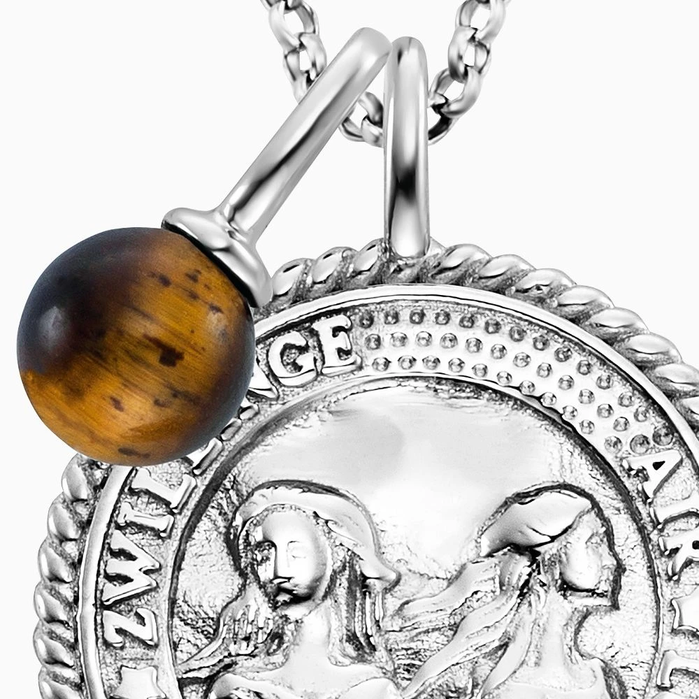 Engelsrufer Damen Kette Silber mit Zirkonia und Tigerauge Stein für Sternzeichen Zwillinge Engelsrufer Damen Kette Silber Mit Zirkonia Und Tigerauge Stein Für Sternzeichen Zwillinge -Engelsrufer Kette Verkäufe ern gemini te zi 1
