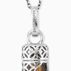 Engelsrufer Damen Silberkette Anhänger Mit Tigerauge Kraftstein Größe M -Engelsrufer Kette Verkäufe ern heal te m 1