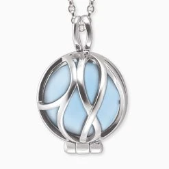 Engelsrufer Silber Damen-Kette Mit Austauschbarem Blauer Achat 3 Engelsrufer Silber Damen-Kette Mit Austauschbarem Blauer Achat -Engelsrufer Kette Verkäufe ern healpara ba xs 1