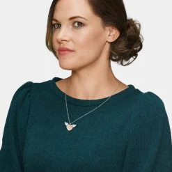 Engelsrufer Silberkette Damen Mit Heartangel Silber Und Rosé -Engelsrufer Kette Verkäufe ern heartangel bir 4