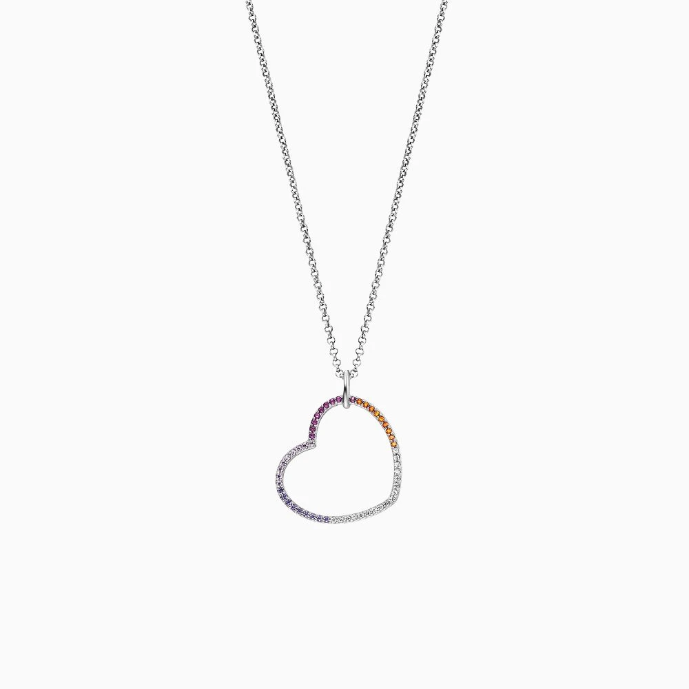 Engelsrufer Damen Halskette mit Anhänger Regenbogenherz und Zirkonia Multicolor Engelsrufer Damen Halskette Mit Anhänger Regenbogenherz Und Zirkonia Multicolor -Engelsrufer Kette Verkäufe ern heartwarm zim 3