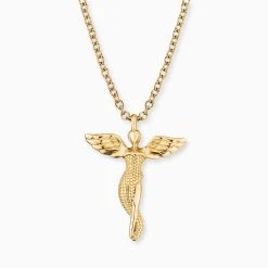 Engelsrufer Damen-Kette Gold Mit Engel Anhänger 3 Engelsrufer Damen-Kette Gold Mit Engel Anhänger -Engelsrufer Kette Verkäufe ern lilangel g 5
