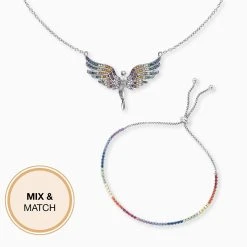 Engelsrufer Damenkette Mit Engelanhänger Multicolor Zirkoniasteine 5 Engelsrufer Damenkette Mit Engelanhänger Multicolor Zirkoniasteine -Engelsrufer Kette Verkäufe ern lilangel zim 04