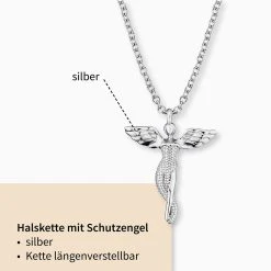 Engelsrufer Damen-Kette Silber Mit Engel Anhänger -Engelsrufer Kette Verkäufe ern lilangel2