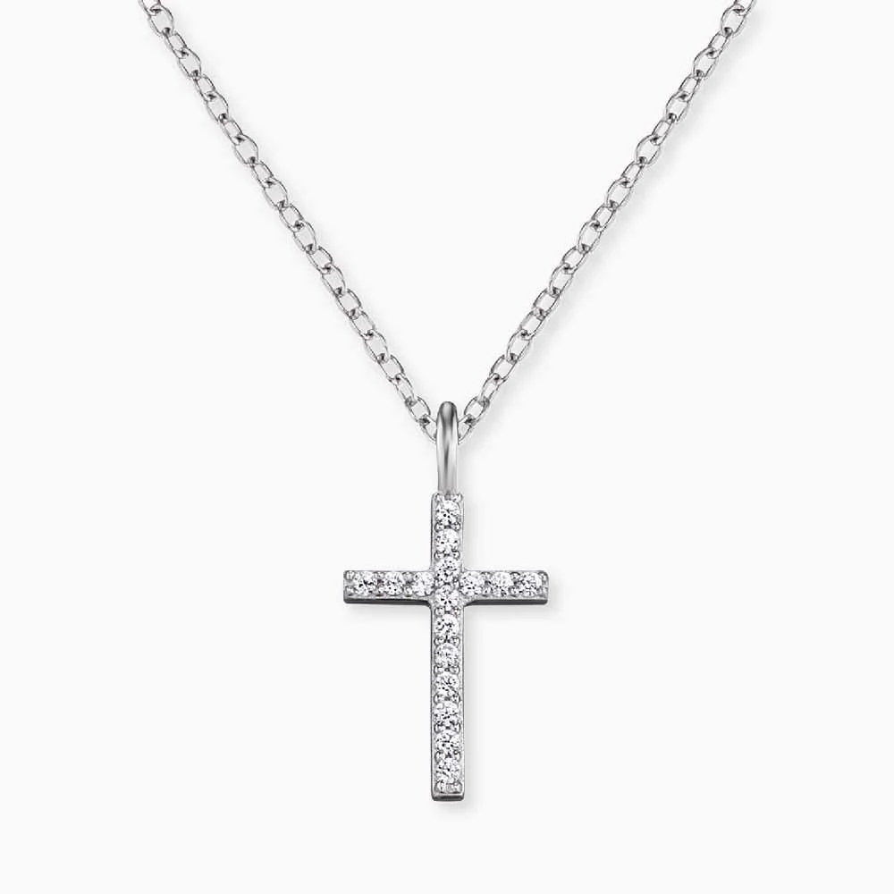 Engelsrufer Kette mit Anhänger Kreuz silber und Zirkonia Engelsrufer Kette Mit Anhänger Kreuz Silber Und Zirkonia -Engelsrufer Kette Verkäufe ern lilcross zi 1