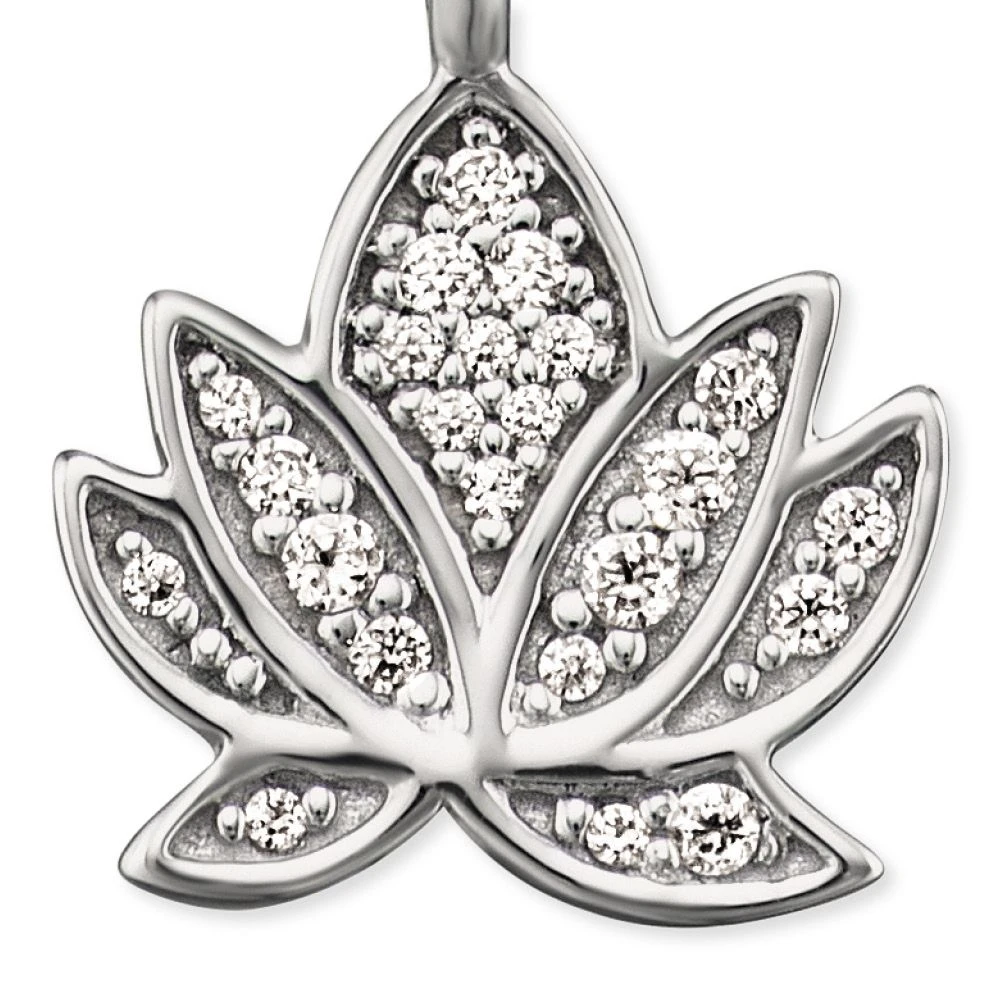 Engelsrufer Damen-Kette silber mit Lotus Blüte und Zirkonia Engelsrufer Damen-Kette Silber Mit Lotus Blüte Und Zirkonia -Engelsrufer Kette Verkäufe ern lillotus zi 1