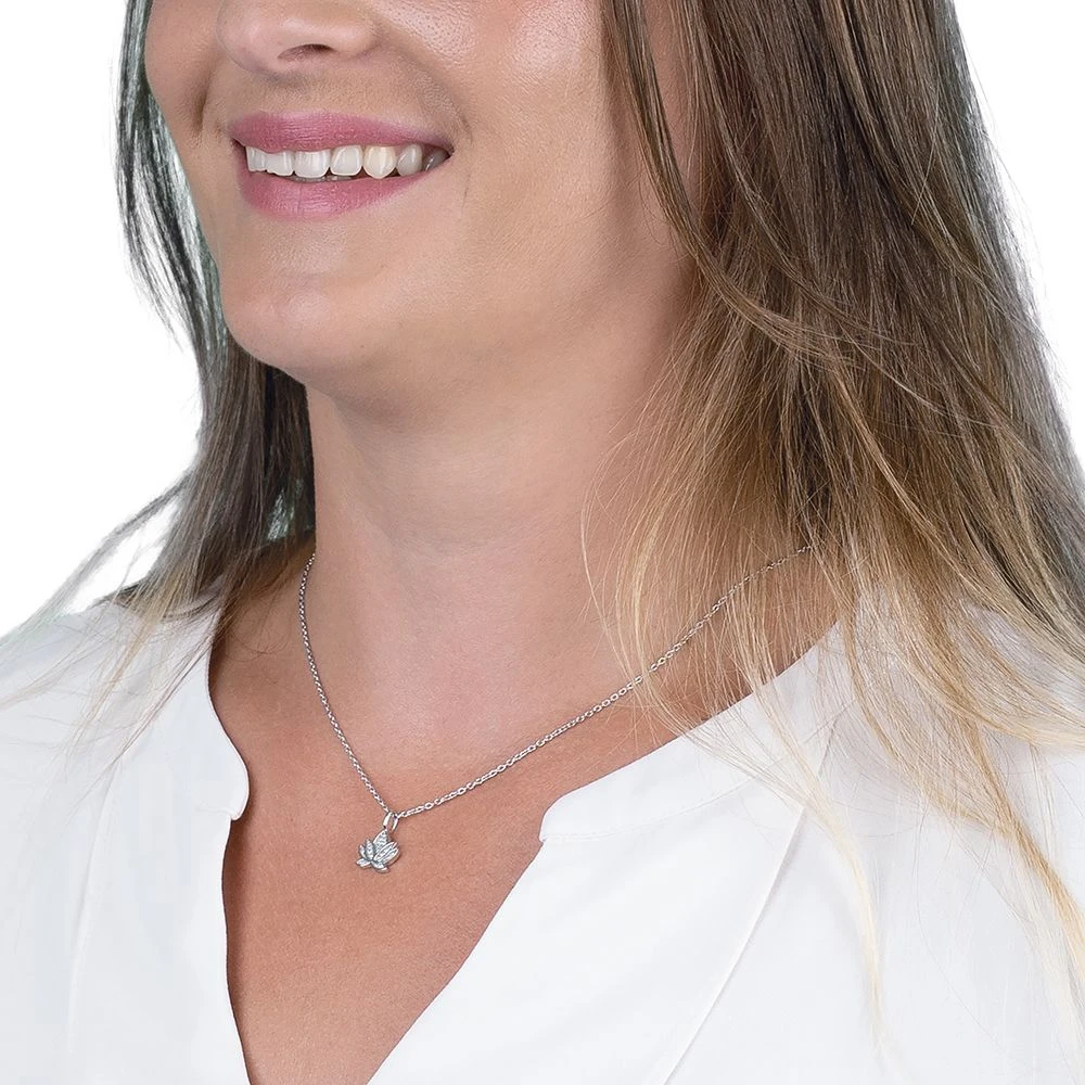 Engelsrufer Damen-Kette silber mit Lotus Blüte und Zirkonia Engelsrufer Damen-Kette Silber Mit Lotus Blüte Und Zirkonia -Engelsrufer Kette Verkäufe ern lillotus zi 3