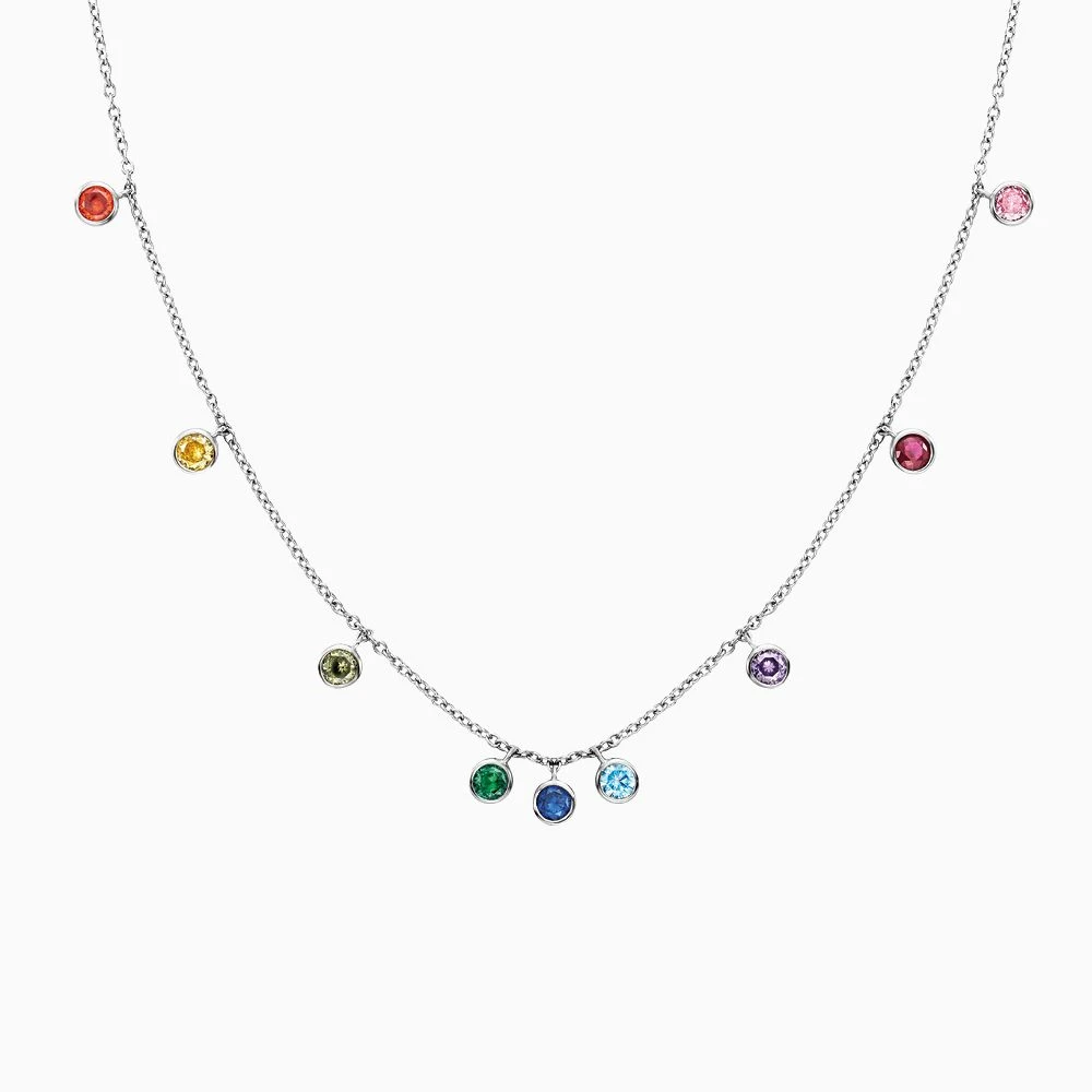 Engelsrufer Damen Halskette Moonlight Silber mit Zirkonia Multicolor Engelsrufer Damen Halskette Moonlight Silber Mit Zirkonia Multicolor -Engelsrufer Kette Verkäufe ern lilmoon zim