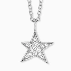 Engelsrufer Damen-Kette Mit Stern Anhänger Und Zirkonia 3 Engelsrufer Damen-Kette Mit Stern Anhänger Und Zirkonia -Engelsrufer Kette Verkäufe ern lilstar zi 1 2