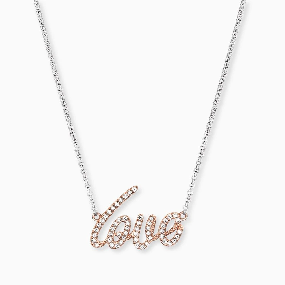 Engelsrufer Damen Silberkette Love Anhänger in Rosé mit Zirkonien Engelsrufer Damen Silberkette Love Anhänger In Rosé Mit Zirkonien -Engelsrufer Kette Verkäufe ern love zi bir